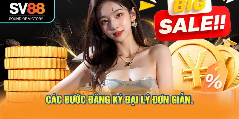 Các bước đăng ký đại lý đơn giản.